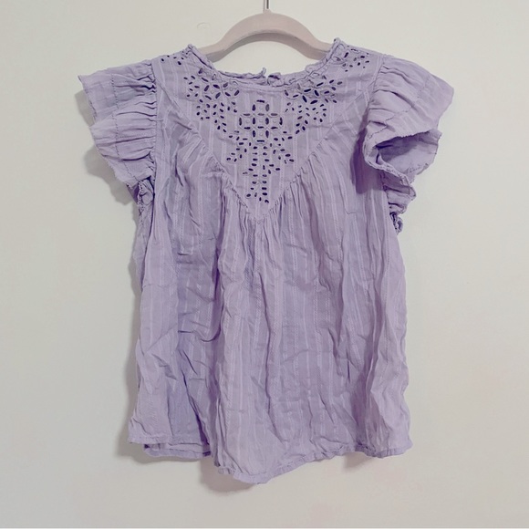 UNIVERSAL THREAD | Ruffle Sleeveless Eyelet Blouse - Picture 9 of 9